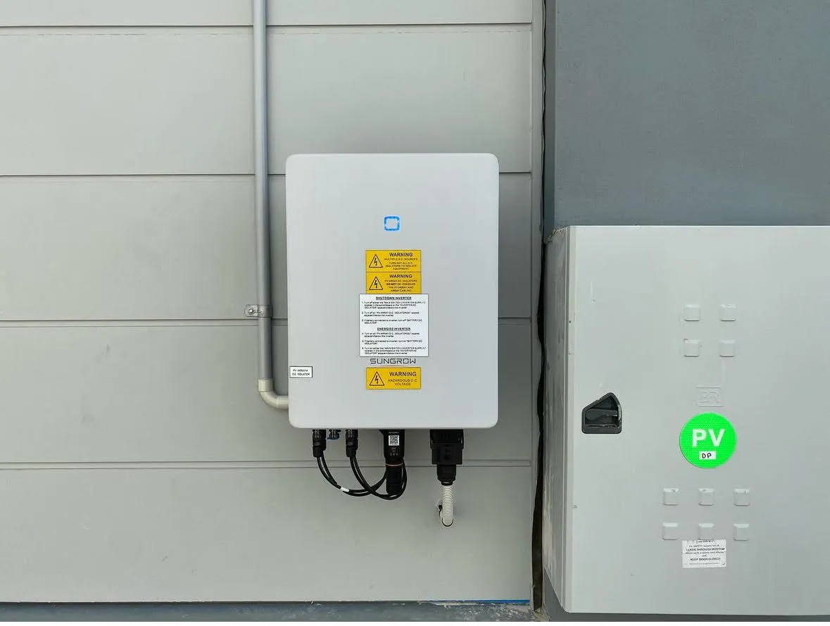 solar inverter and battery installation