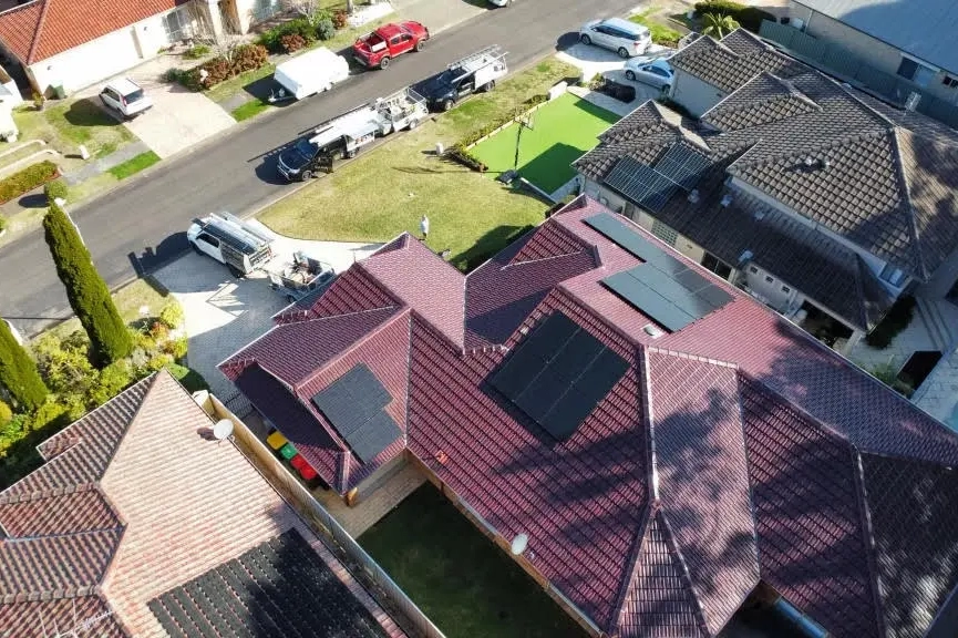 solar panels installed